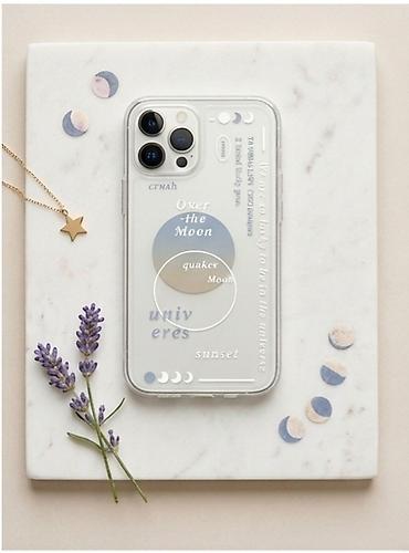iphone 1 pro max: Прозрачный чехол для Iphone 11 с лунным дизайном - Материал: гибкий — 1