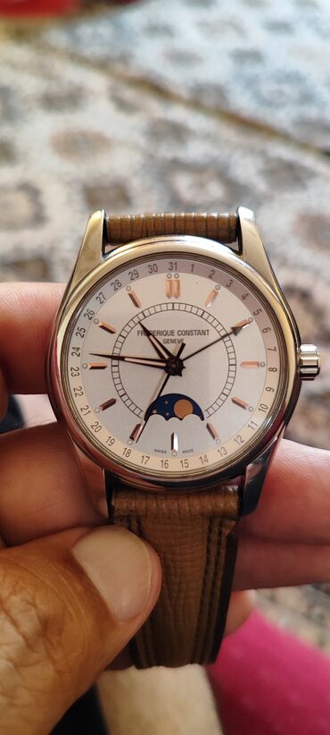 мужской золотой браслет: Отличные оригинальные часы Фредерик Констант, механика с