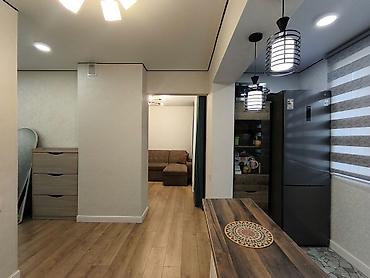 flat osh: 1 комната, 34 м², Аламедин-1 мкр 105 серия, 1 этаж, Дизайнерский ремонт — 1