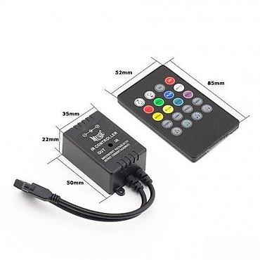 mini maltezer slike: Muzički RGB 12V kontroler sa daljinskim upravljačem IR 20 ta. Potpuno — 3