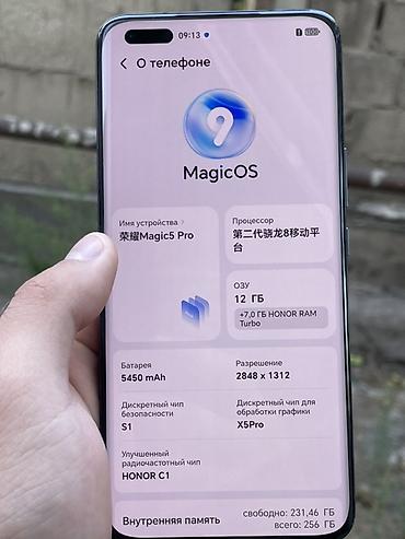 hk 9 pro: Honor Magic 5 Pro, Б/у, 256 ГБ, цвет - Серый, 1 SIM, 2 SIM, eSIM — 5