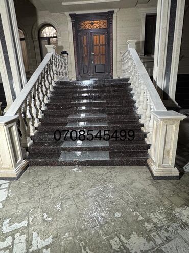 Фасадчики, отделочники: Сары. Таш гранит балясина установка кыдавыз — 26