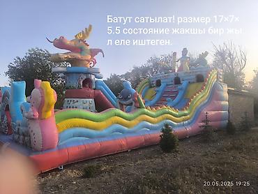 Оюн комплекстери: Надувной игровой комплекс/батут с горками и тематическими фигурами. - — 1