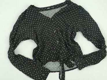 bluzki brokatowe czarne: Blouse, SinSay, XS (EU 34), condition - Very good