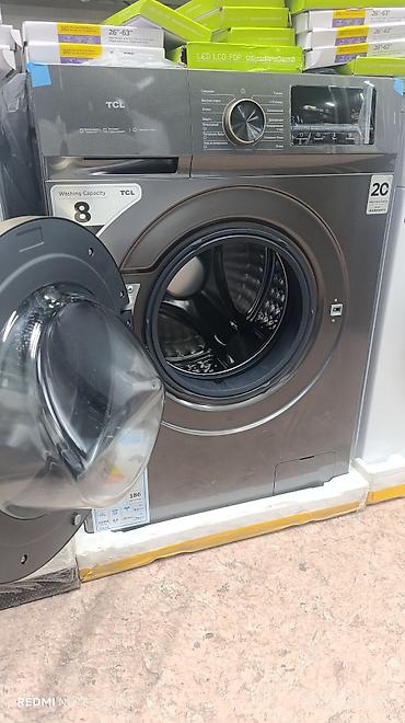 Кир жуучу машиналар: Кир жуучу автомат машина, Жаңы, TCL, 8 кг чейин, Фронталдык, Дүңүнөн — 9