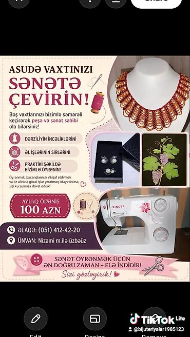 mebel ustası köməkçisi: Asudə vaxtınızı sənətə çevirin – peşəkar əl işləri və dərzilik kursu — 1