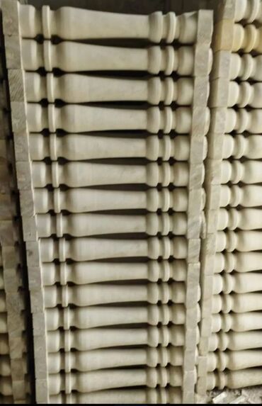 Məhəccər balyansları: Təbii daşdan balyustrad dəstləri Məhsul təsviri: - Təbii ağ daşdan — 17