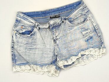 spódnice jeansowe krótkie: Krótkie Spodenki Damskie, Esmara, M, stan - Dobry