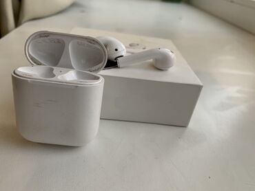 naushniki airpods bluetooth: БЕСПРОВОДНЫЕ НАУШНИКИ APPLE AIRPODS 2 Оригинал!!! Состояние среднее