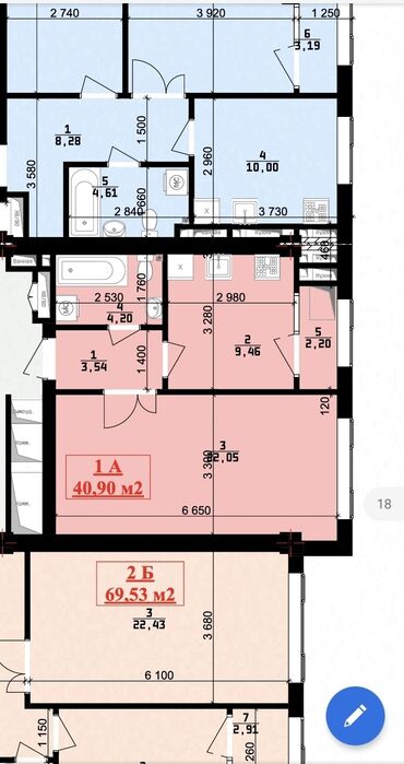 квартиры ихлас бишкек: 1 комната, 41 м², Элитка, 11 этаж, Без ремонта