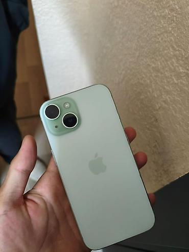 айфон cs: IPhone 15, Б/у, 128 ГБ, Зеленый, Защитное стекло, 81 % — 1