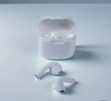 Qulaqlıqlar: Yeni Airpods Air a2 ag rengde. ses effektli gozel gorunuslu mini