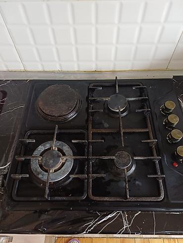 bişirmə paneli: Quraşdırılan qaz+elektrik soba üstü (kombinə plitə) - 60 sm — 2