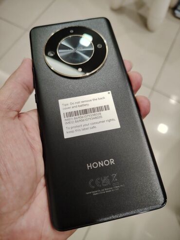 fly telefonlar: Honor X9b, 256 GB, rəng - Qara, Barmaq izi, İki sim kartlı, Sənədlərlə