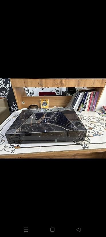 office table: Раковина для ванной, Особенности: Матовое, Квадратная форма, Материал: Искусственный камень — 10