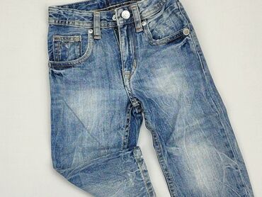 jeansy wiazane nogawki: Spodnie jeansowe, 1.5-2 lat, 92, stan - Zadowalający