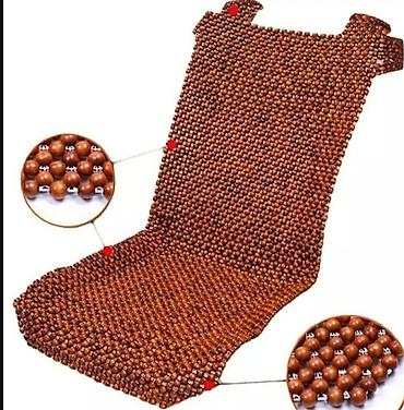 toy dekor: Taxta muncuqlu avtomobil oturacaq üzlüyü - Material: cilalanmış taxta — 1