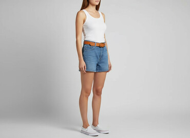 szorty jeansowe damskie szerokie: Denim, Szorty damskie, rozmiar L