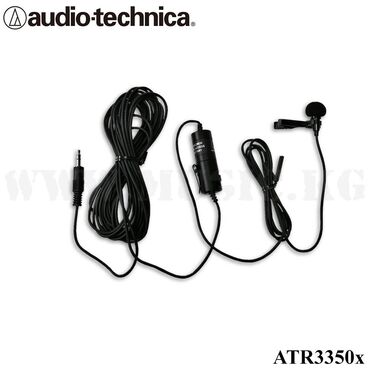 Динамики и музыкальные центры: Петличный конденсаторный микрофон Audio Technica ATR3350x