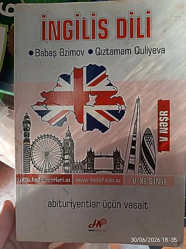 kitab derslik: Məhsul: “İngilis dili – abituriyentlər üçün vəsait” Müəlliflər: Babaş — 1