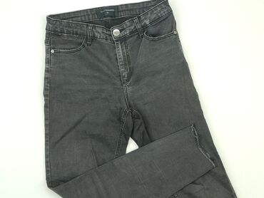 spodnie czarne jeans: Jeansy, Reserved, M, stan - Bardzo dobry