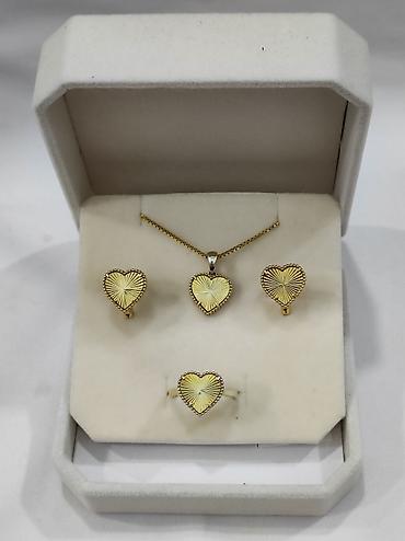 Серебряные наборы украшений: Серебро Италия Серебряный Набор Ванклиф ( сердечки) Серебро с — 10