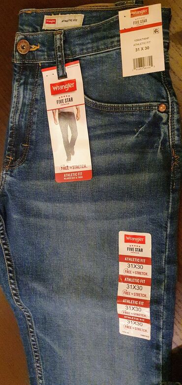 Джинсы: Мужские джинсы, M (EU 38), Wrangler, Новый, цвет - Синий, Самовывоз, Платная доставка