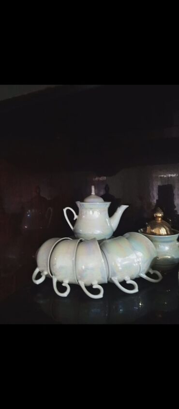 Tavalar: Çay dəsti, rəng - Ağ, Farfor
