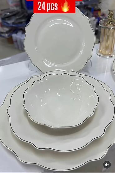 slikar tapi: Set tanjira – 24 delova - Elegantni porcelanski/keramički servis u — 1