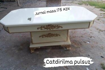 Sifarişlə mətbəx masaları: Dördbucaq masa, Açılmayan, MDF, Zəmanətli, Kredit yoxdur