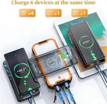 Eksterne baterije: Eksterna Baterija Power Bank Solar Wireless Charger: Litijumska — 1