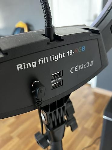 rgb лампа: Кольцевая LED‑лампа Ring Fill Light 18-RGB на штативе - Диаметр: 18" — 2