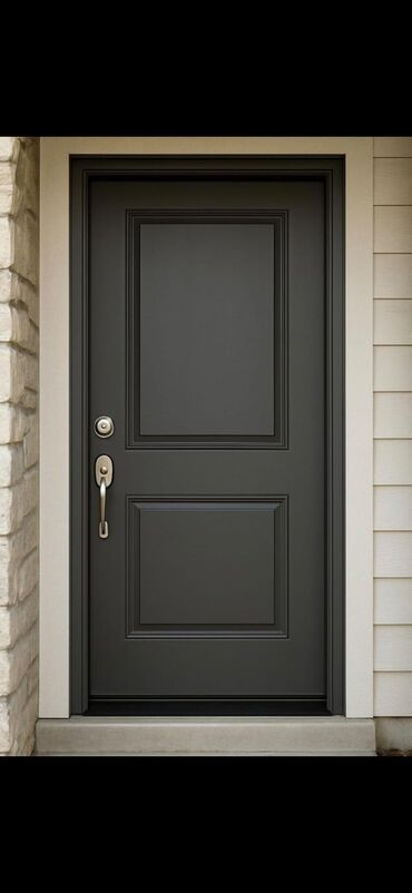 Giriş qapıları: Ofis üçün Yeni Giriş qapısı Zamok ilə, Pulsuz quraşdırma, Ünvandan götürmə, Pulsuz çatdırılma, Ödənişli çatdırılma — 4