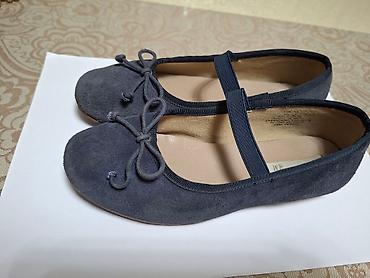 Детская обувь: Балетки и сапоги для девочки 1) Темно-синие балетки H&M - — 2