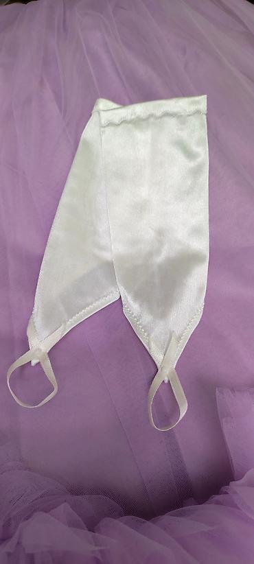 Свадебные аксессуары: Свадебный аксессуар, Свадебные перчатки, Б/у, цвет - Белый — 9