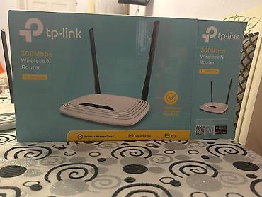 Modemlər və şəbəkə avadanlıqları: TP-Link TL-WR841N – 300Mbps Wireless N Router. - Sürət: 300 Mbps — 1