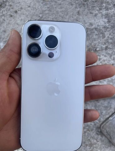 макбук аир м1: IPhone 14 Pro, Колдонулган, 128 ГБ, Ак, Заряддоочу түзүлүш, Коргоочу айнек, Каптама, 90 %