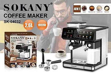 core 2: Кофемашина SOKANY SK-04032, 4-в-1 - Мощность: 1800 Вт - Объем бака — 1