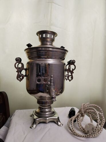 tap az samovar: Qədimi elektrik samovar 3L 1984 cu il Yaxsi vəziyətdədir