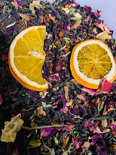 Çay: Güllü ədviyyatlı çay qarışığı - Tərkib: yaşıl/qara çay yarpaqları — 20