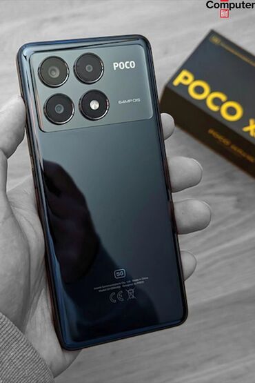 poco x5: Poco X6 Pro 5G, Жаңы, 256 ГБ, түсү - Кара, 2 SIM