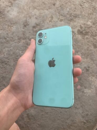 ноокат телефон: IPhone 11, Б/у, 64 ГБ, Голубой, 74 %