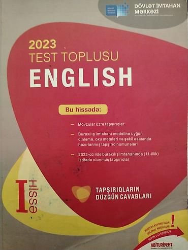 Книги и журналы: Məhsul: 2023 Test Toplusu – English (I hissə) Xüsusiyyətlər: - Dövlət — 1