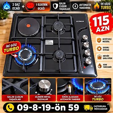 Qarışıq sobası Quraşdırılan, 4 gözlü, Yeni