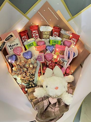 Подарки и сувениры: Шоколадный букет с игрушкой 🔥 Цена по акции 1750 сом В НАЛИЧИИ!!🔥 🚕 — 12