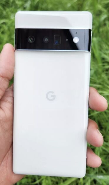 телефон за 3500: Google Pixel 6 Pro, Б/у, 128 ГБ, цвет - Белый, 1 SIM, 2 SIM, eSIM