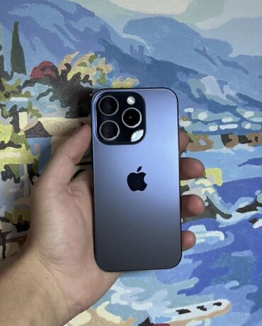 купить бу айфон 13: IPhone 15 Pro, 128 ГБ, Blue Titanium, Гарантия, Face ID, С документами
