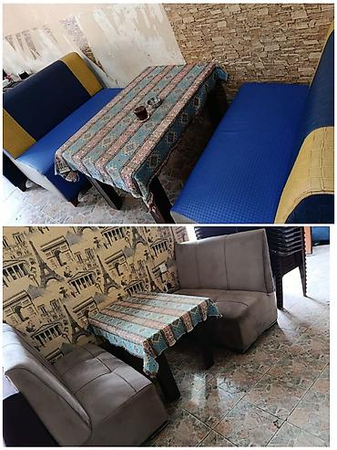 Kafe üçün hazır mebel dəstləri satılır. Məlumat: - Ümumi: 22 ədəd