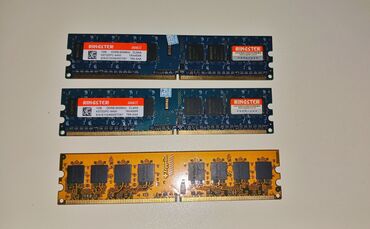 Operativ yaddaş (RAM): Operativ yaddaş (RAM) Kingston, 1 GB, < 1333 Mhz, DDR2, PC üçün, Yeni