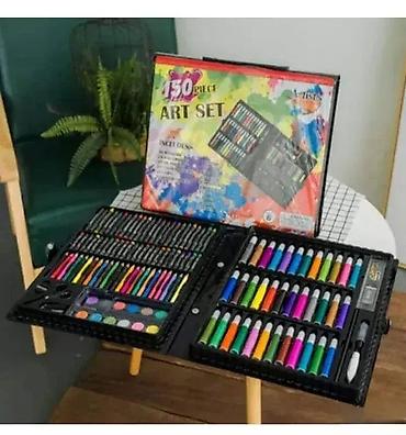 bubnjevi za decu aksa: Set kofer sa 150 delova za pisanje i bojenje 🎨✍️ Univerzalni — 1